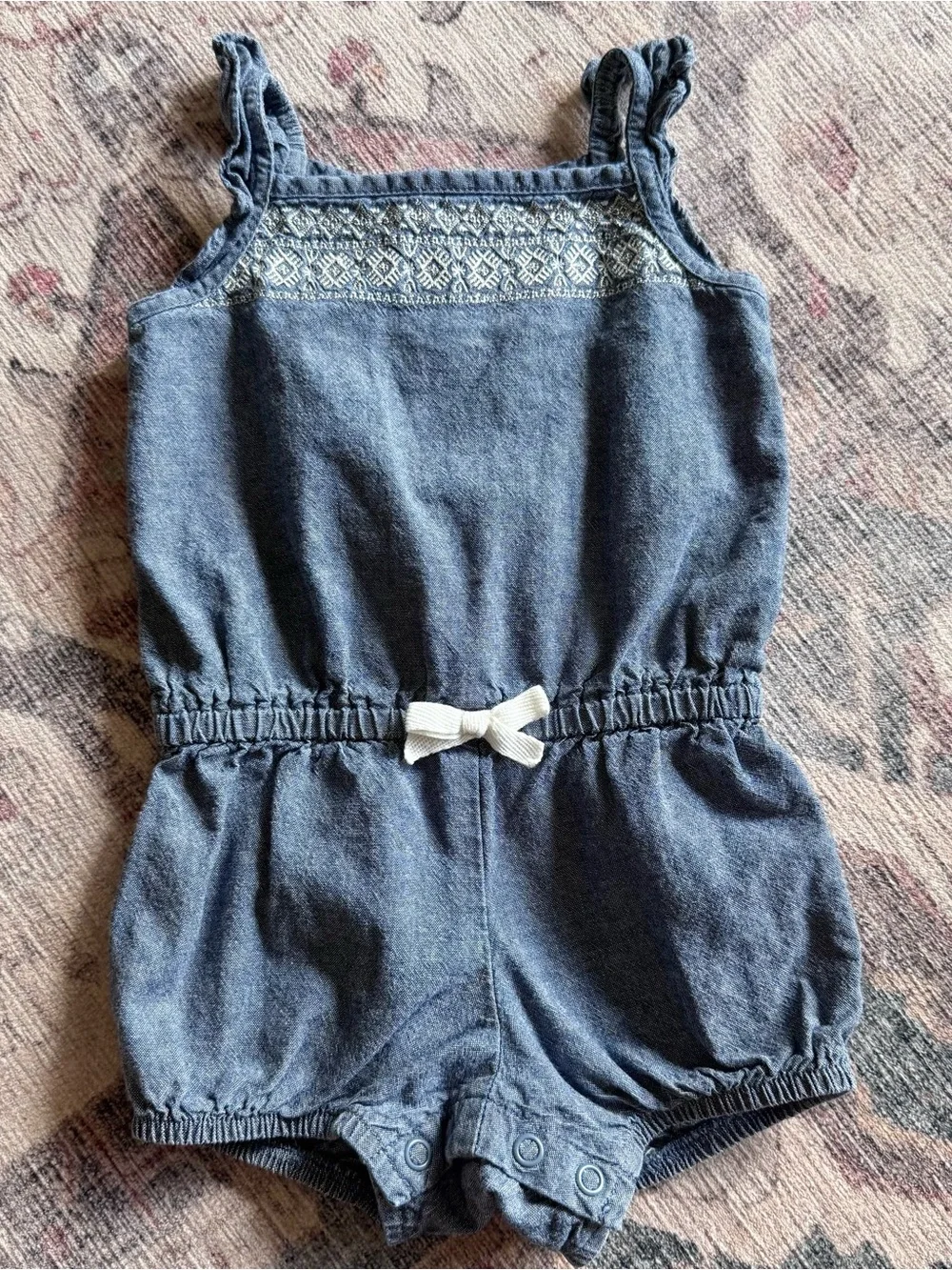 Baby Girl 12M Clothing Lot Rompers Dresses Sets Swimsuit 18 Pieces